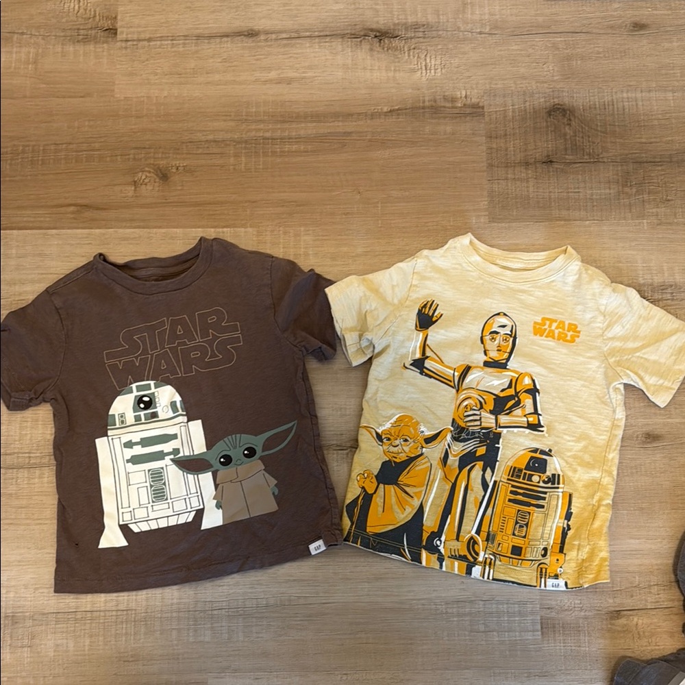 GAP Kids Star Wars Tees - Brown and Yellow